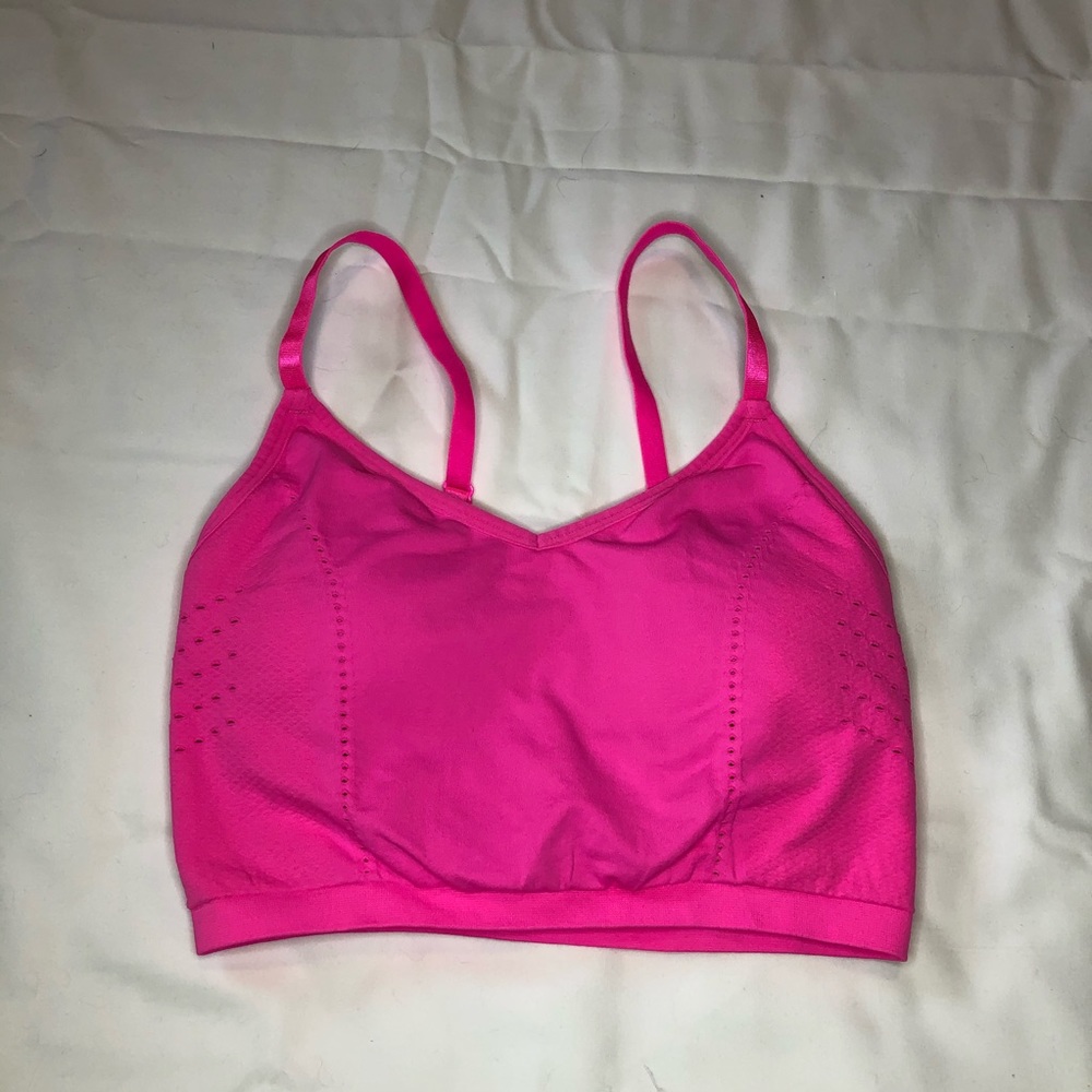 Pink Sports Bra